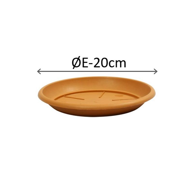 STS00020-100 SIENA SAUCERS 20cm Terracotta