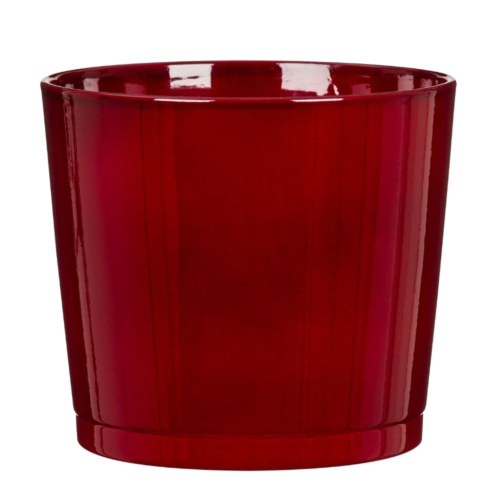 64643 883/11 Cover pot Dark Red