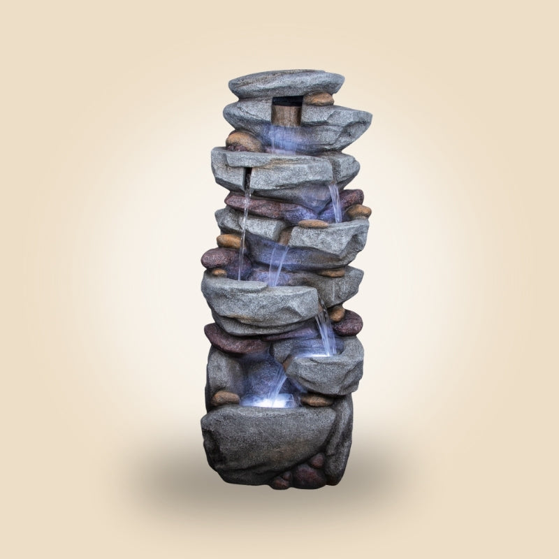 DW247082 POLYRESIN FOUNTAIN 53.0*53.0*132.0CM