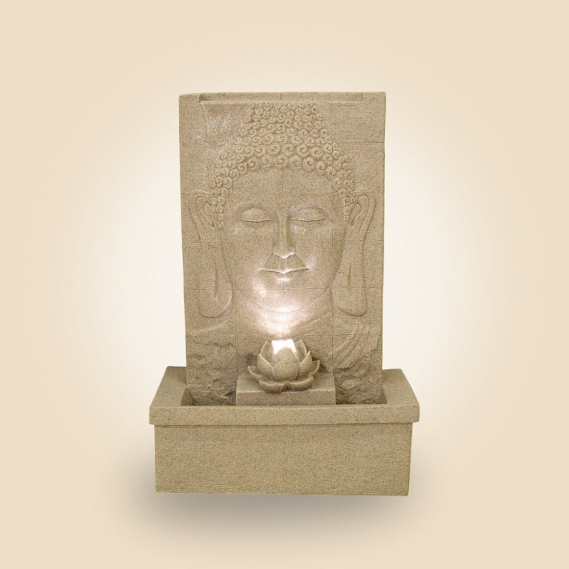 DW09049-2-GY SANDSTONE POLYRESIN FOUNTAIN 69.0*35.0*102.0CM