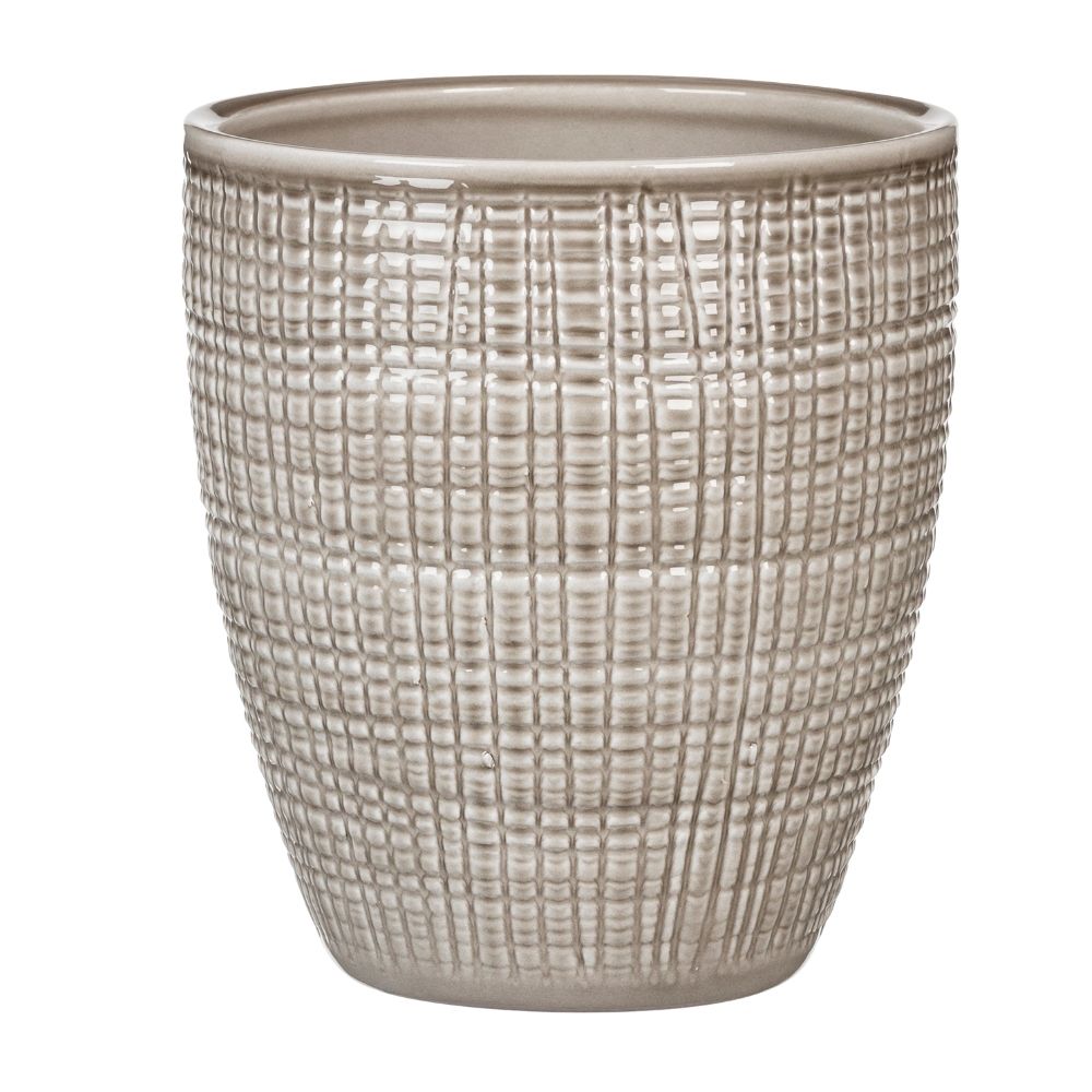 68179 667/15 Orchid pot Glass Taupe