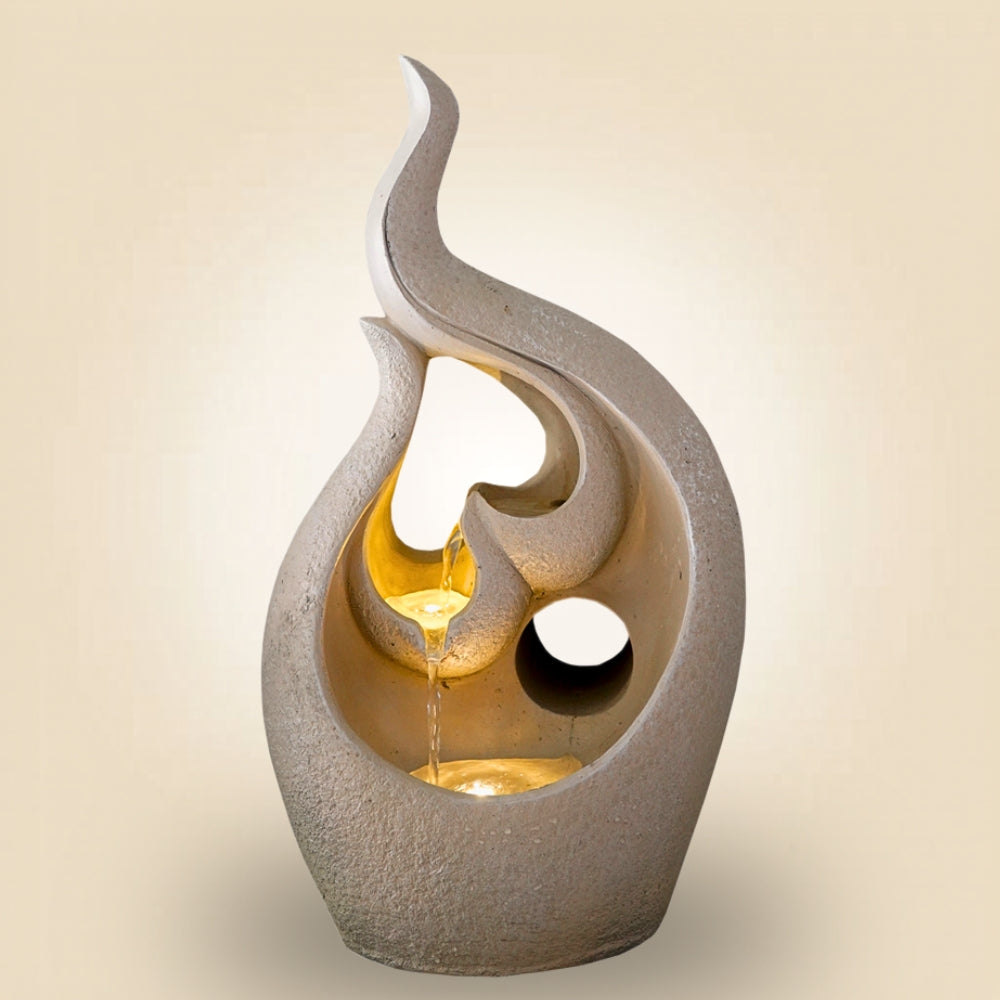 SS3220095 Polyresin water fountain L29.5cm xW19.5cm H48cm