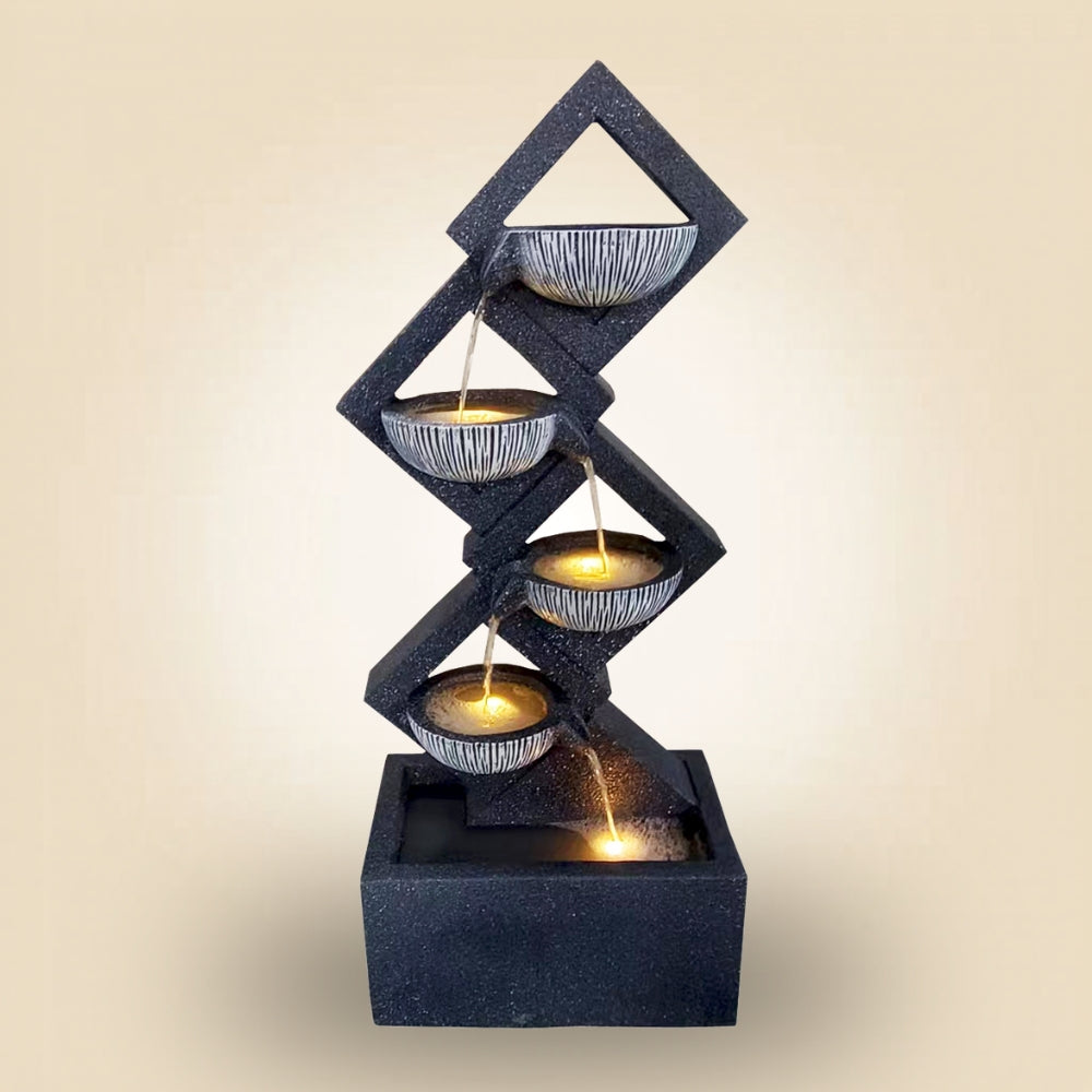 SS3220607 Polyresin water fountain L40cm xW24.5cm H97cm