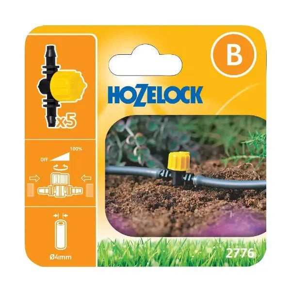 HOZELOCK 2776 FLOW CONTROL VALVE 4MM 5PC