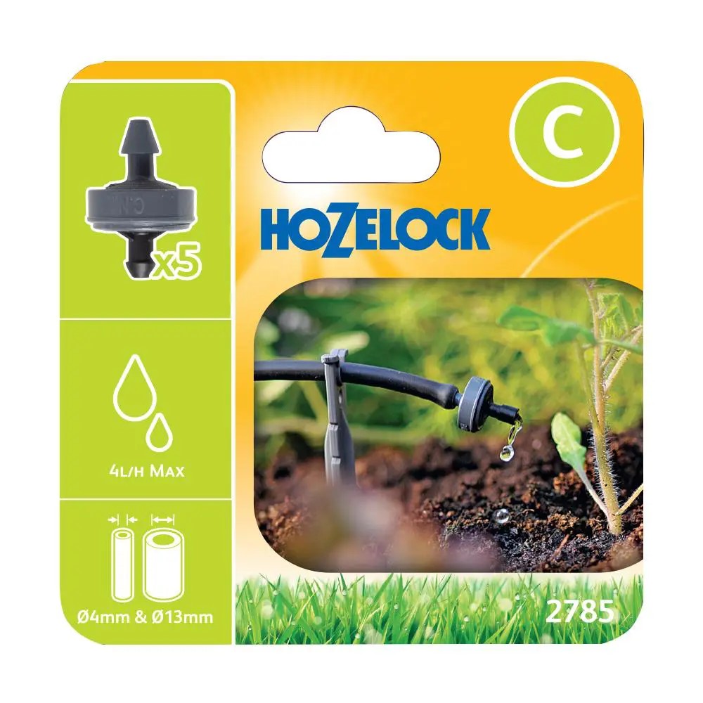HOZELOCK 2785 END-OF-LINE PRESSURE COMPENSATING DRIPPER 5PC