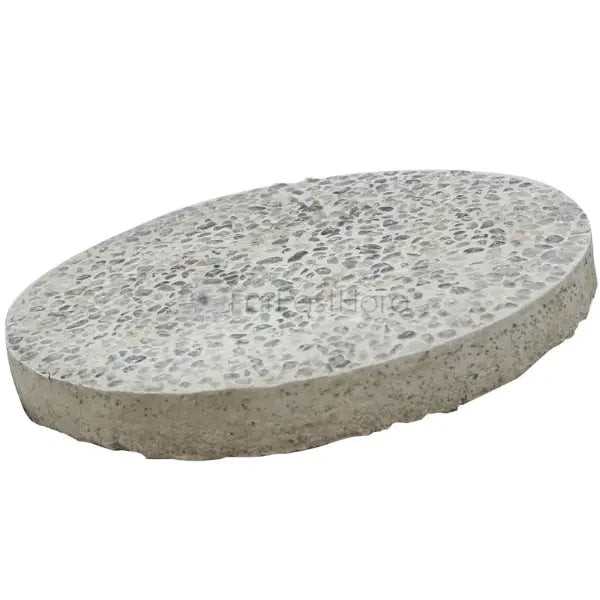 CEMENT SLAB ROUND SMALL PEBBLES (14")
