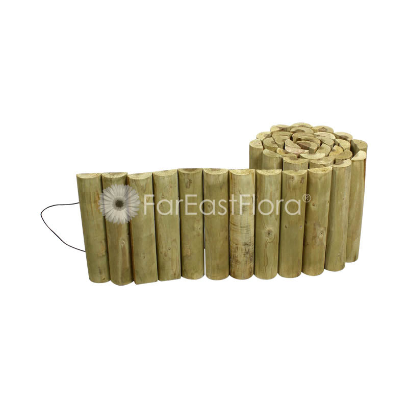 Wooden Flat Top Roll Fence A-251O - L240xH30cm