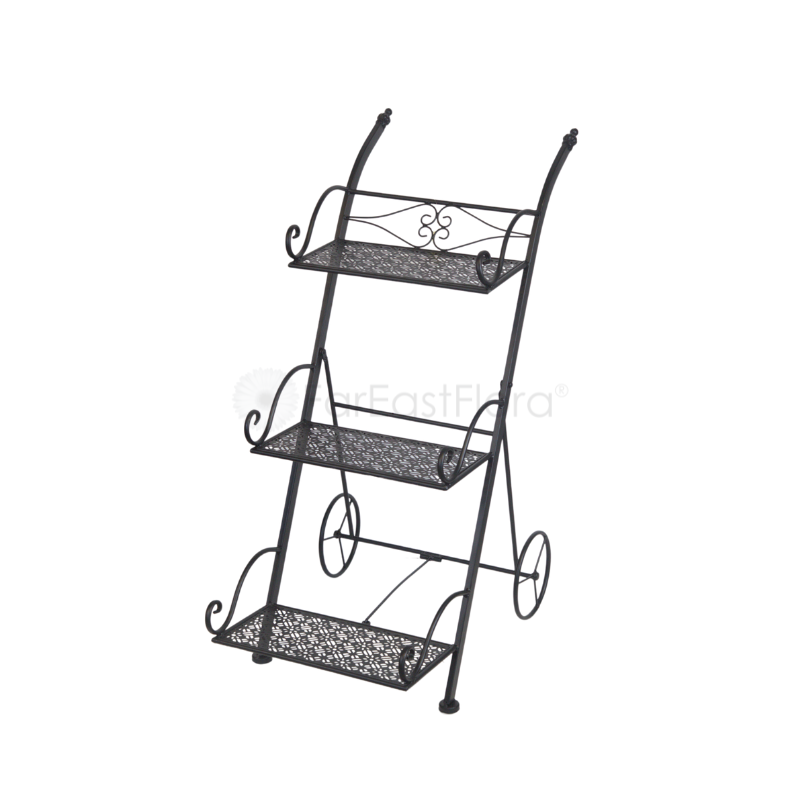 JD05-24012 3 Tier Plant Holder (Matte Black)
