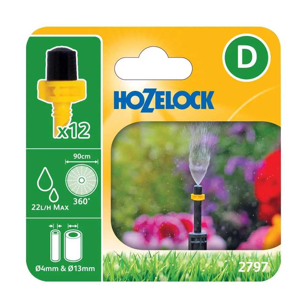 HOZELOCK 2797 MIST MICRO SPRAY JET 360° 12PC
