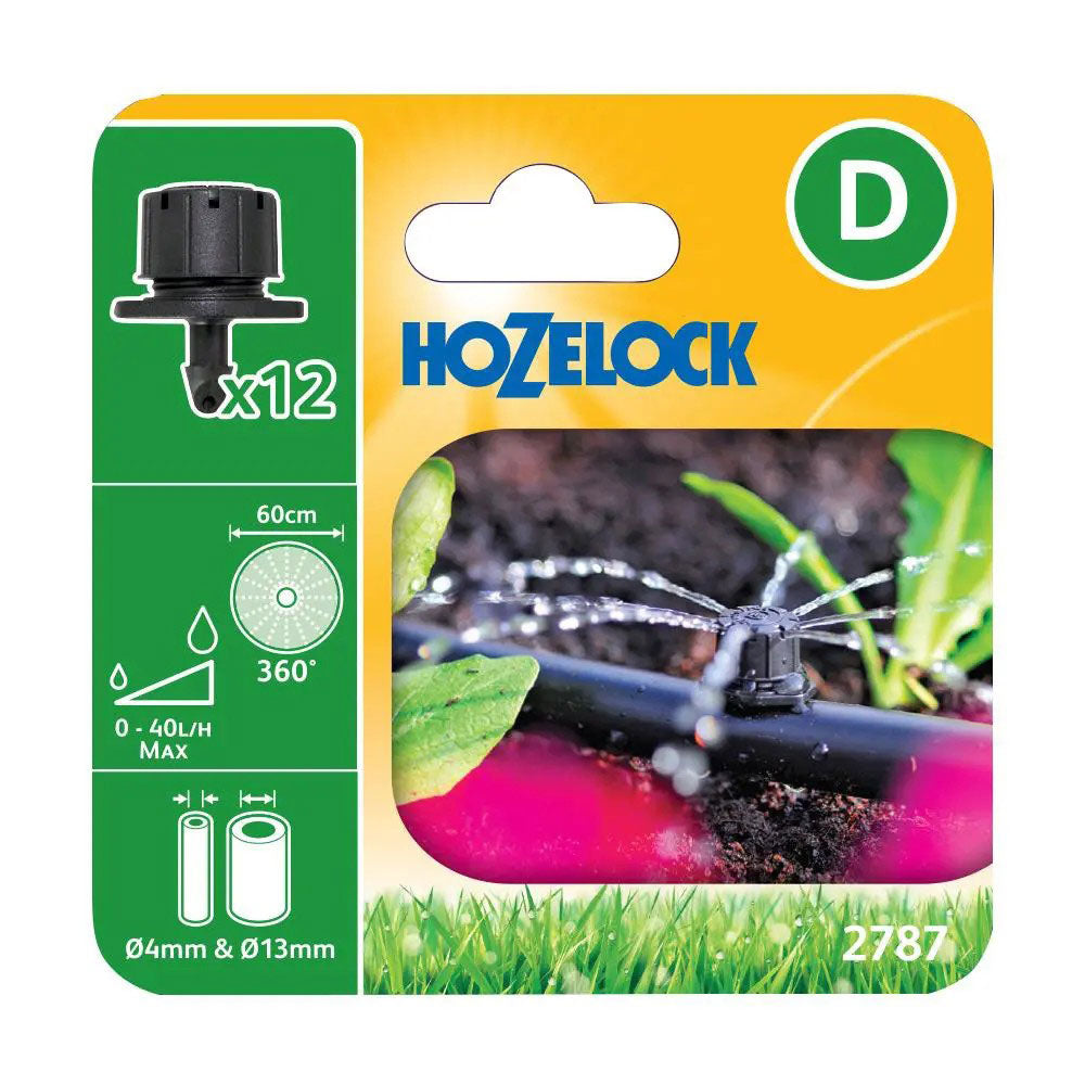 Hozelock 2787 End of Line Adjustable Mini Sprinkler 360°