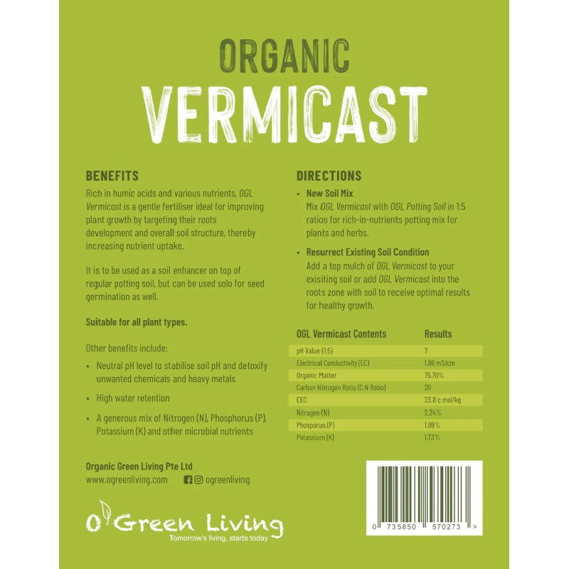OGL Vermicast (2.5L) back