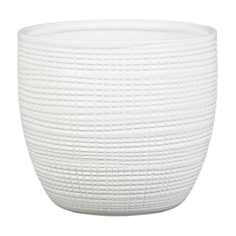 Scheurich 866/16 Corteza Cover Pot - Panna (Ø16cm)