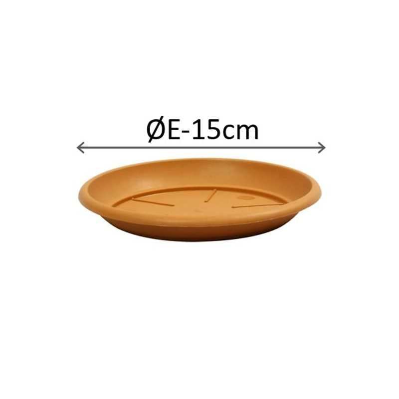 STS00015-100 SIENA SAUCERS 15cm Terracotta