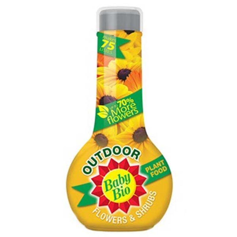 BABY BIO OUTDOOR FLOWER & SHRUB PLANT FOOD (750ML)