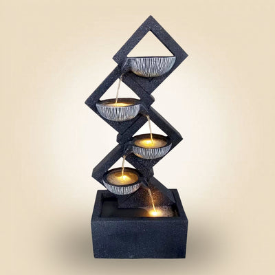 SS3220607 Polyresin water fountain L40cm xW24.5cm H97cm