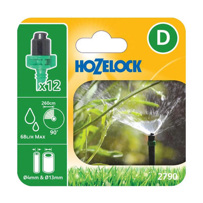 HOZELOCK 2790 MICRO SPRINKLER 90° 12PC