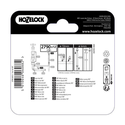 HOZELOCK 2790 MICRO SPRINKLER 90° 12PC