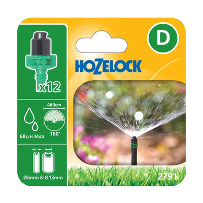 HOZELOCK 2791 MICRO SPRINKLER 180° 12PC