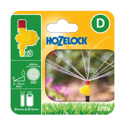 HOZELOCK 2795 ADJUSTABLE VARI-JETS 360º 3PC