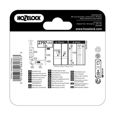 HOZELOCK 2797 MIST MICRO SPRAY JET 360° 12PC