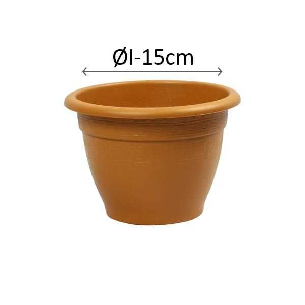 TC000009-100 CAMPANA POT 18cm Terracotta