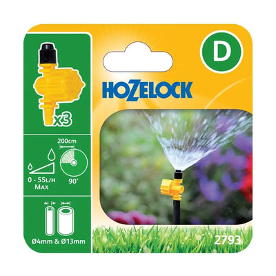 HOZELOCK 2793 ADJUSTABLE VARI-JETS 90º 3PC
