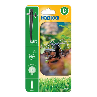HOZELOCK 2788 END-OF-LINE ADJUSTABLE SPRINKLER SPIKES 12PC