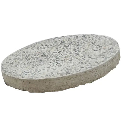 CEMENT SLAB ROUND SMALL PEBBLES (14")