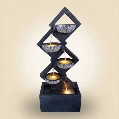 SS3220607 Polyresin water fountain L40cm xW24.5cm H97cm