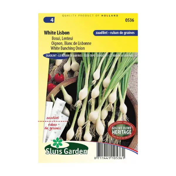 SL0536 Seedtape 5 meter Bunching Onion White Lisbon