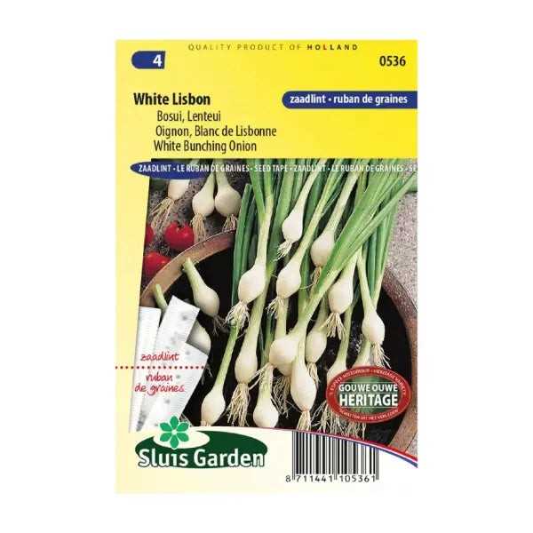 SL0536 Seedtape 5 meter Bunching Onion White Lisbon