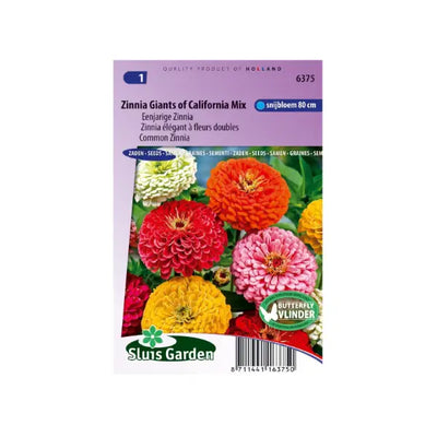 SL6375 Common Zinnia California Giants mix