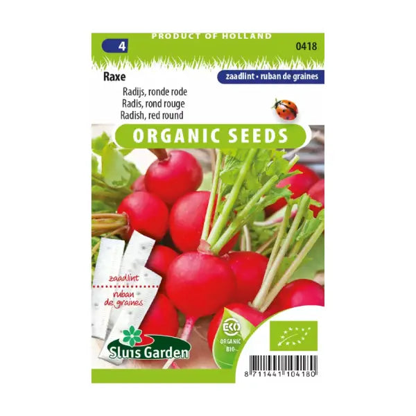 SL0418 Seedtape 5 meter Radish Raxe  BIO