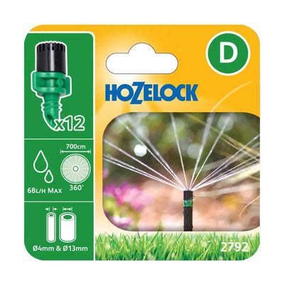 HOZELOCK 2792 MICRO SPRINKLER 360° 12PC