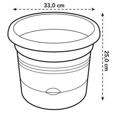 ELHO GREEN BASICS TOMATO POT 33CM LIVING BLACK