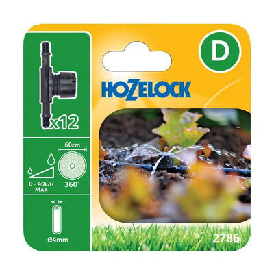 Hozelock 2786 In-Line Adjustable Mini Sprinkler 360