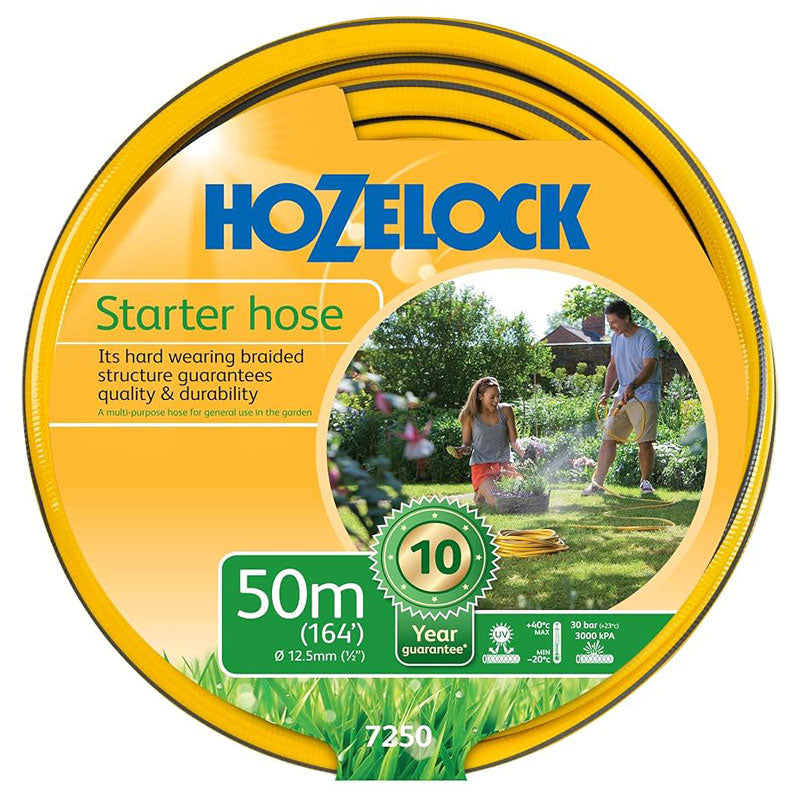 Hozelock 7250 Starter Hose Yellow 50M