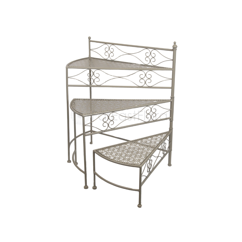 JD05-24013 3 Tier Swirl Plant Holder (Sandy)