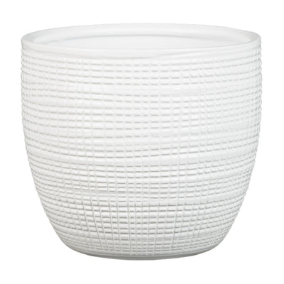 Scheurich 866/16 Corteza Cover Pot - Panna (Ø16cm)