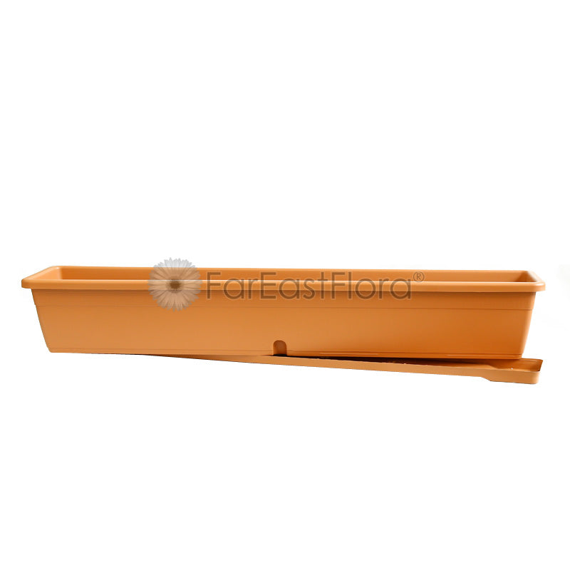 TBSTB100-100 VERSILIA WINDOWBOX 100x18cm Terracotta