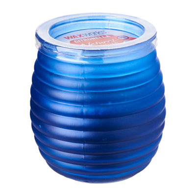 Waxworks Citronella Candle in Patio Jar - Blue