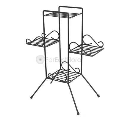 #02 Decorated Plant Stand (Black)