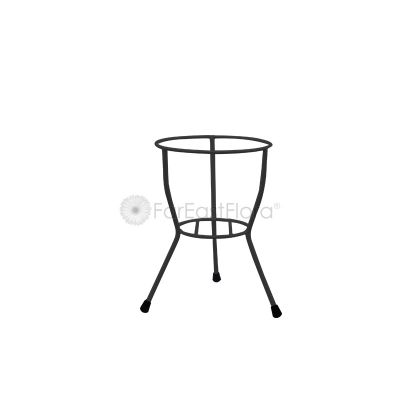 #104 Single Pot Stand (Black/Red)