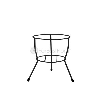#107 Single Pot Stand (Black/Red)