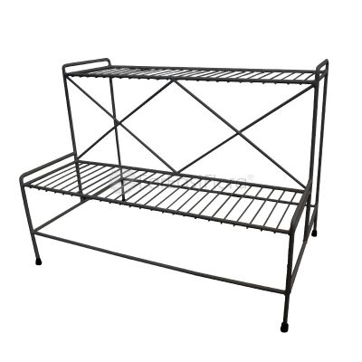 #201 Plant Stand 2 Tier (Black)