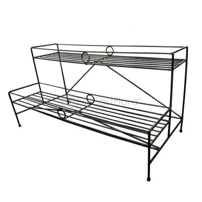 #301 Plant Stand 2 Tier (Black)