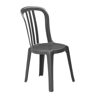 Grosfillex Bistrot Chair - Charcoal