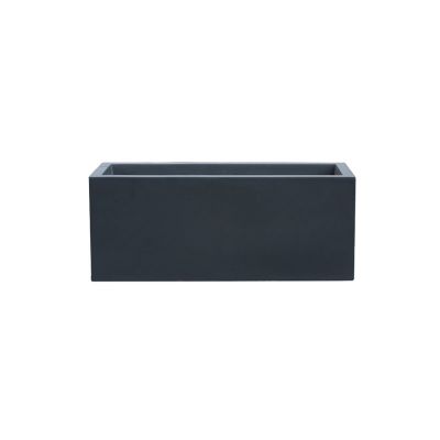 DW158110A Fibreclay Pot (L50cmxW20cmxH20cm) (S) - Black
