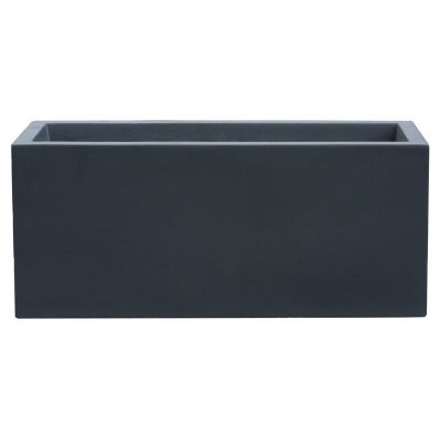 DW158110D Fibreclay Pot (L100cmxW47cmxH47cm) (XL) - Black