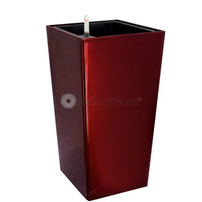 Leizisure GQ4 Self-Watering Pot (L28cmxW28cmxH55cm) - Wine Red